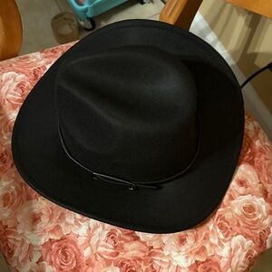 Black Wide Brim Hat